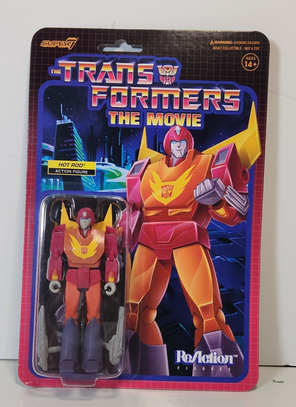 Transformers HOT ROD Super7 ReAction Figure Movie Autobot NEW 2021 Hasbro